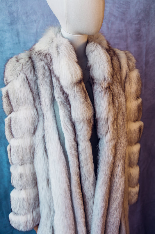 Vintage Fur Crystal Fox Full Length Medium/Large-FC014