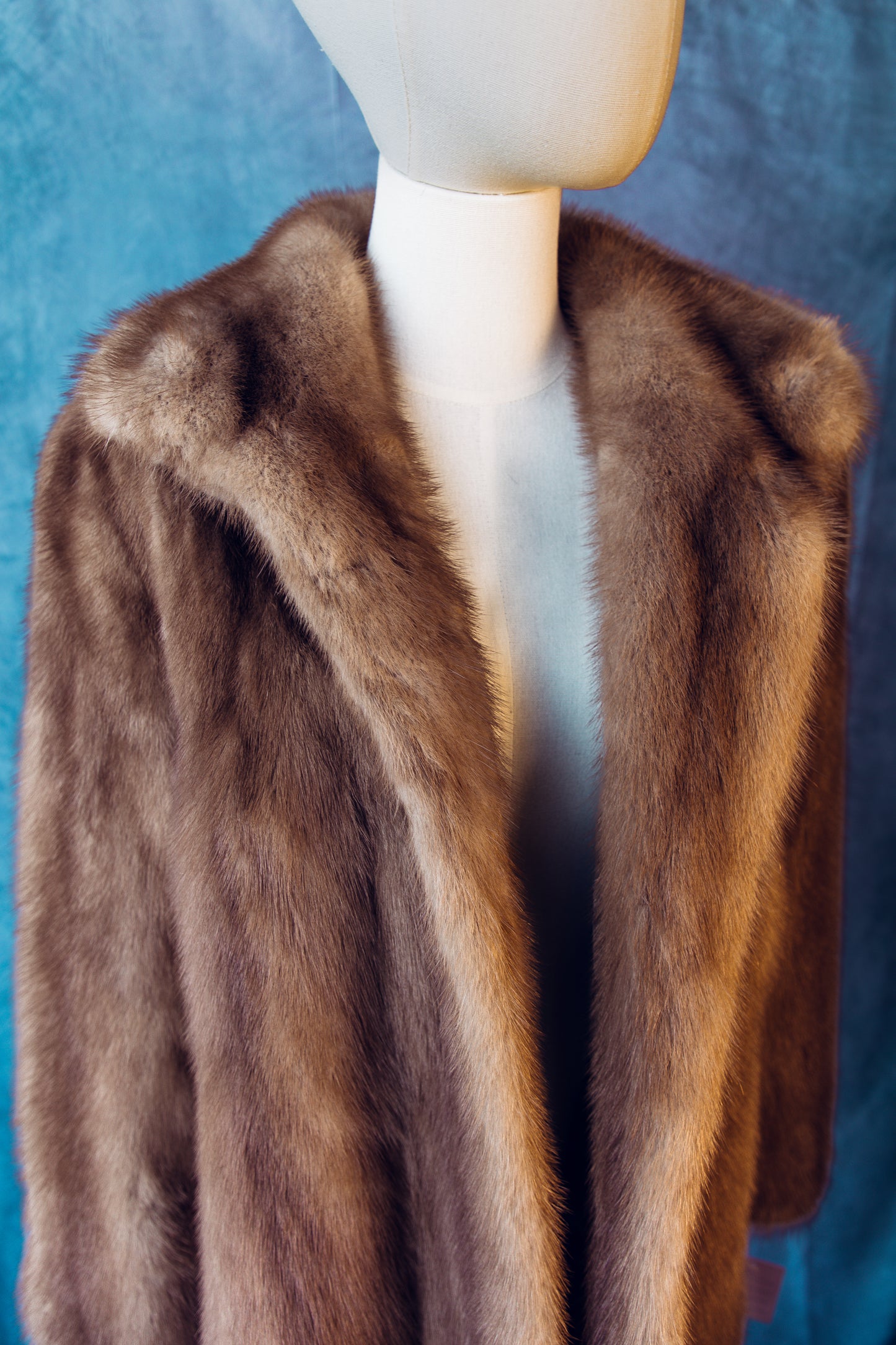 Vintage Fur Mink Coat Honey Color Medium/Large-FC018