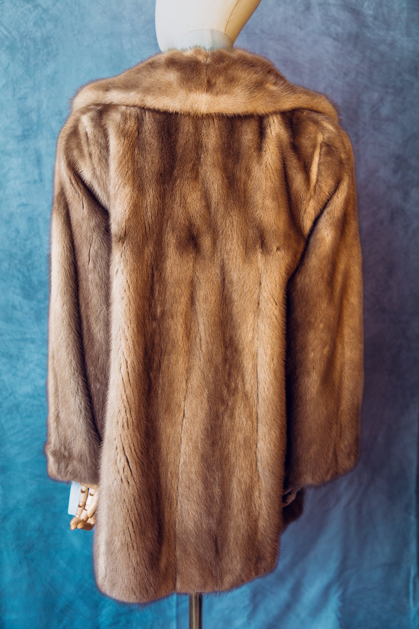 Vintage Fur Mink Coat Honey Color Medium/Large-FC018