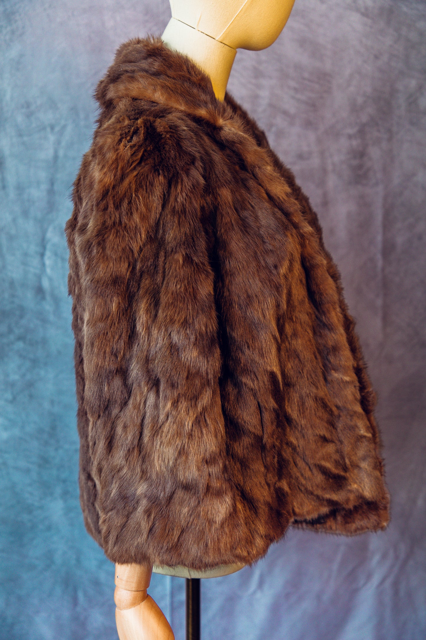 Vintage Fur Mink Brown Short Medium/Large FC019
