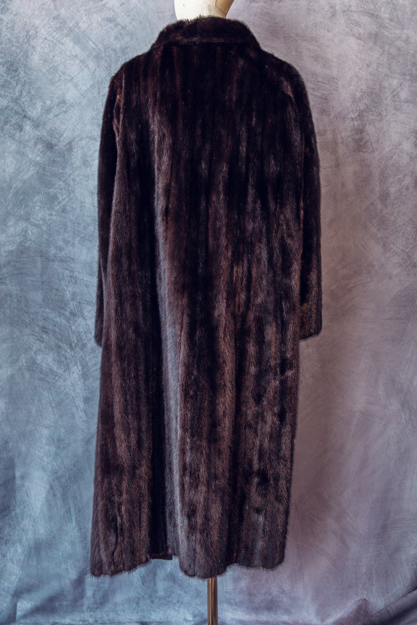 Vintage Fur Mink Full Length Brown Med/Large-FC047