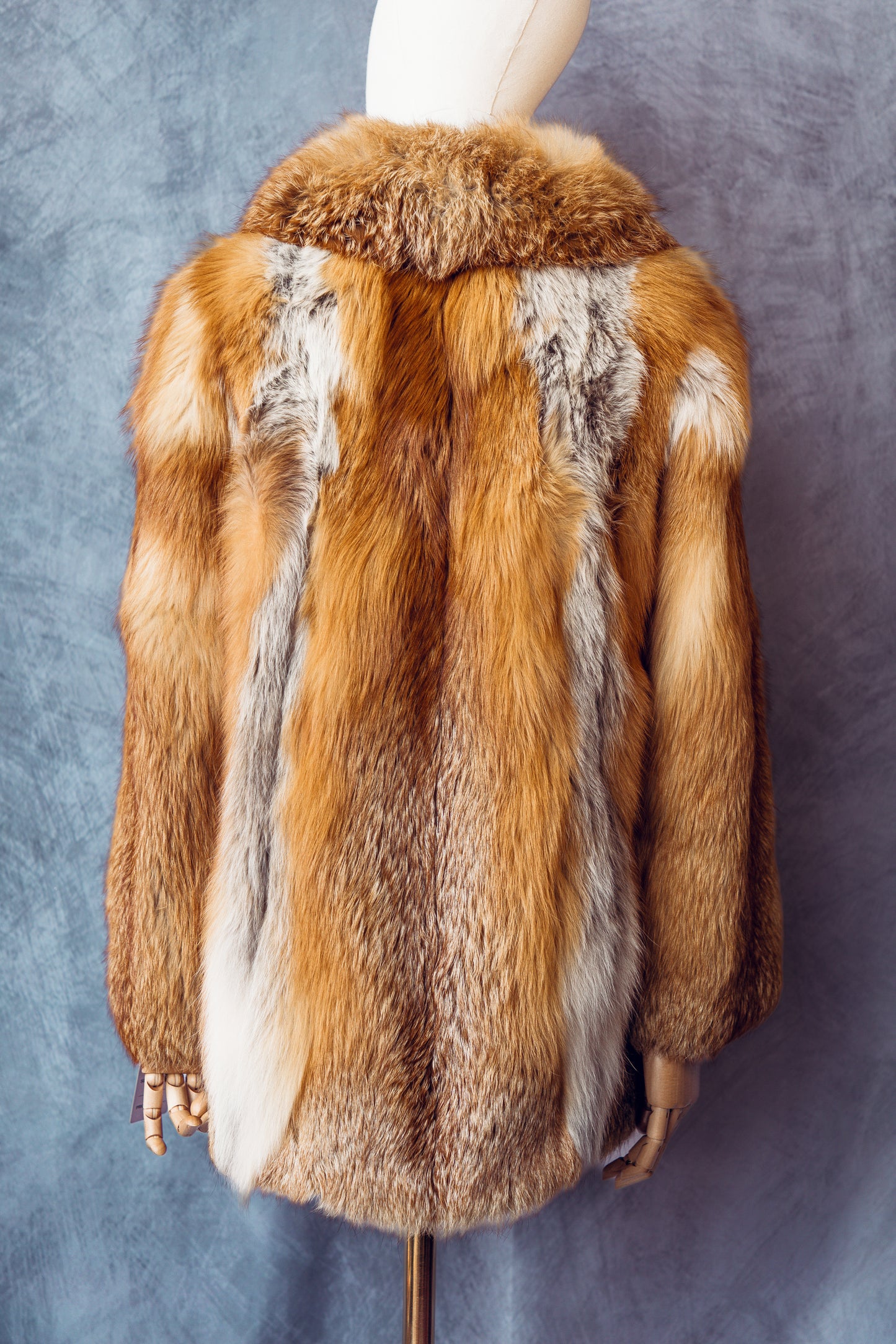 Vintage Red Fox Fur Mid-Length Medium/Large Coat - FC058