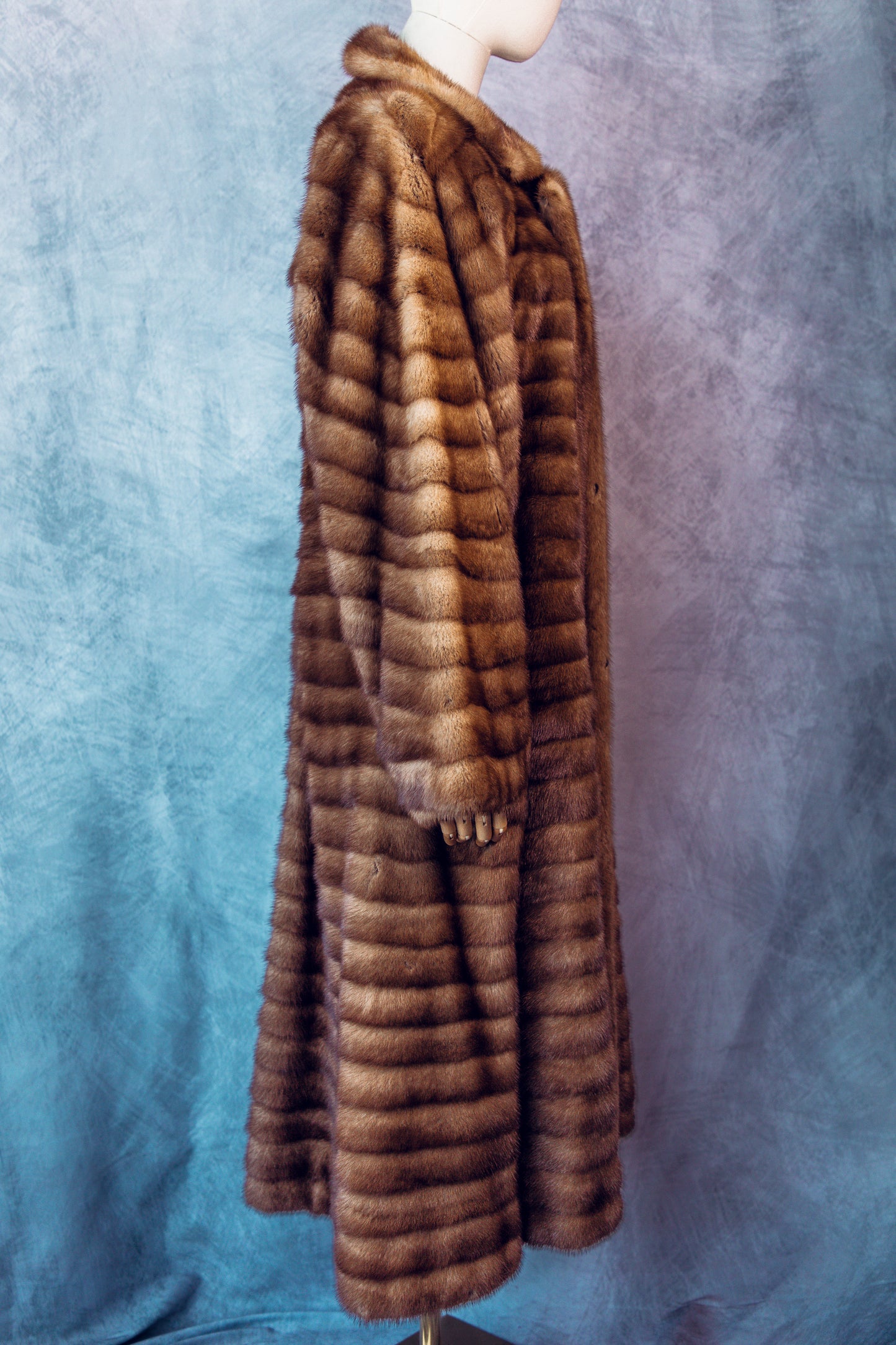 Vintage Fur Mink Honey Blond Full Length Medium/Large-FC088