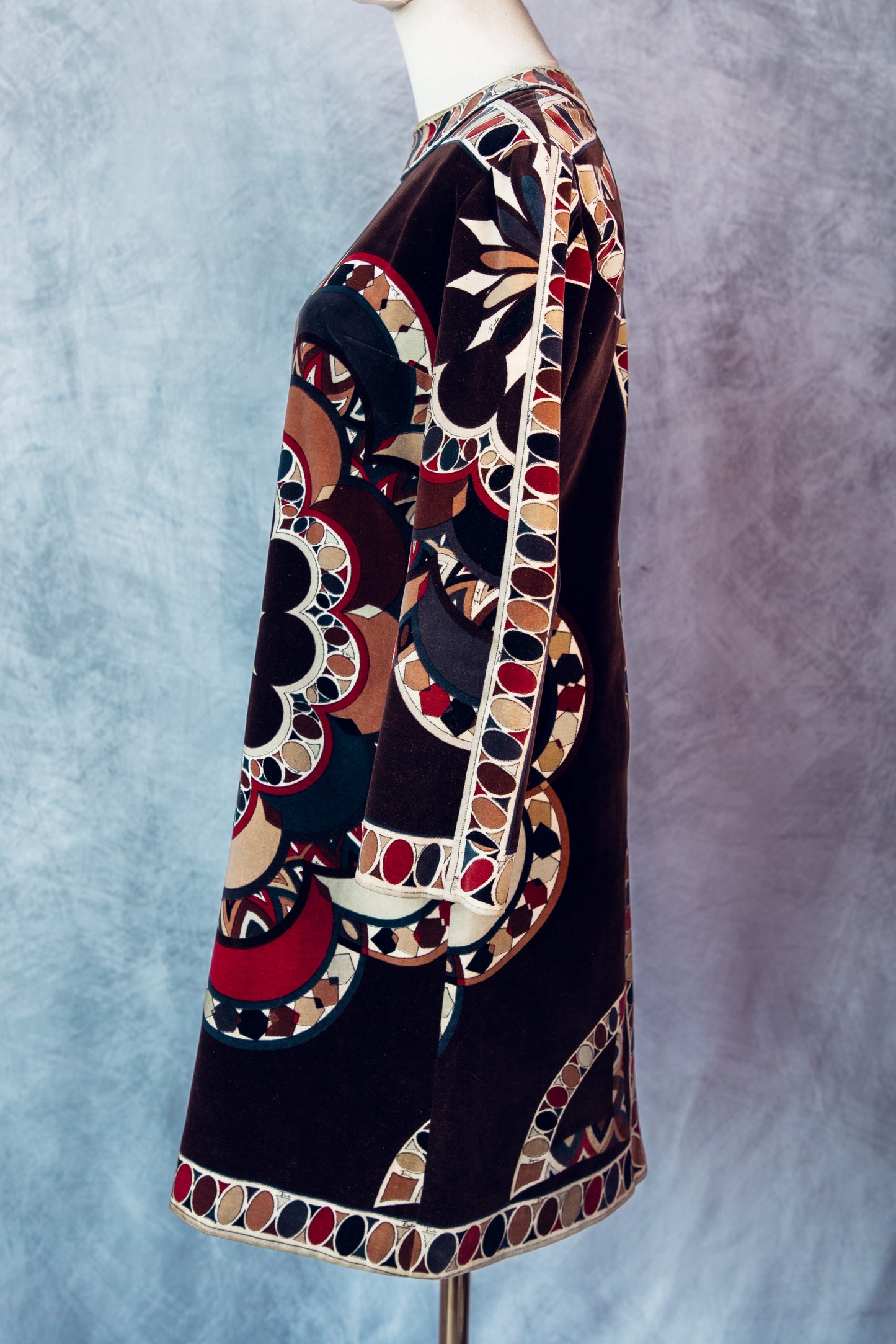 Vintage Rare Emilio Pucci Velvet Dress D004
