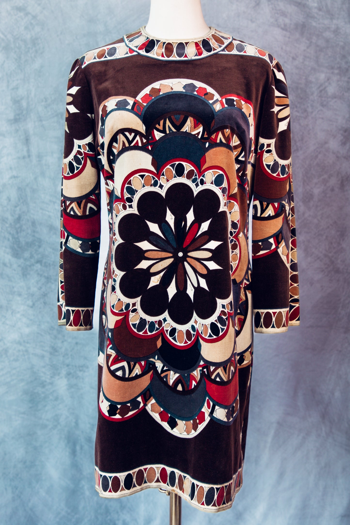 Vintage Rare Emilio Pucci Velvet Dress D004