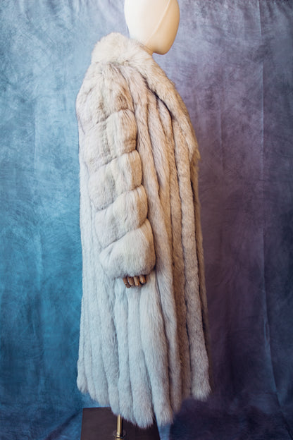 Vintage Fur Fox  Crystal Grey  Full-Bellies  Medium/ Large    Full Length FCO10