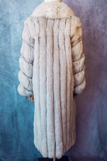 Vintage Fur Fox  Crystal Grey  Full-Bellies  Medium/ Large    Full Length FCO10