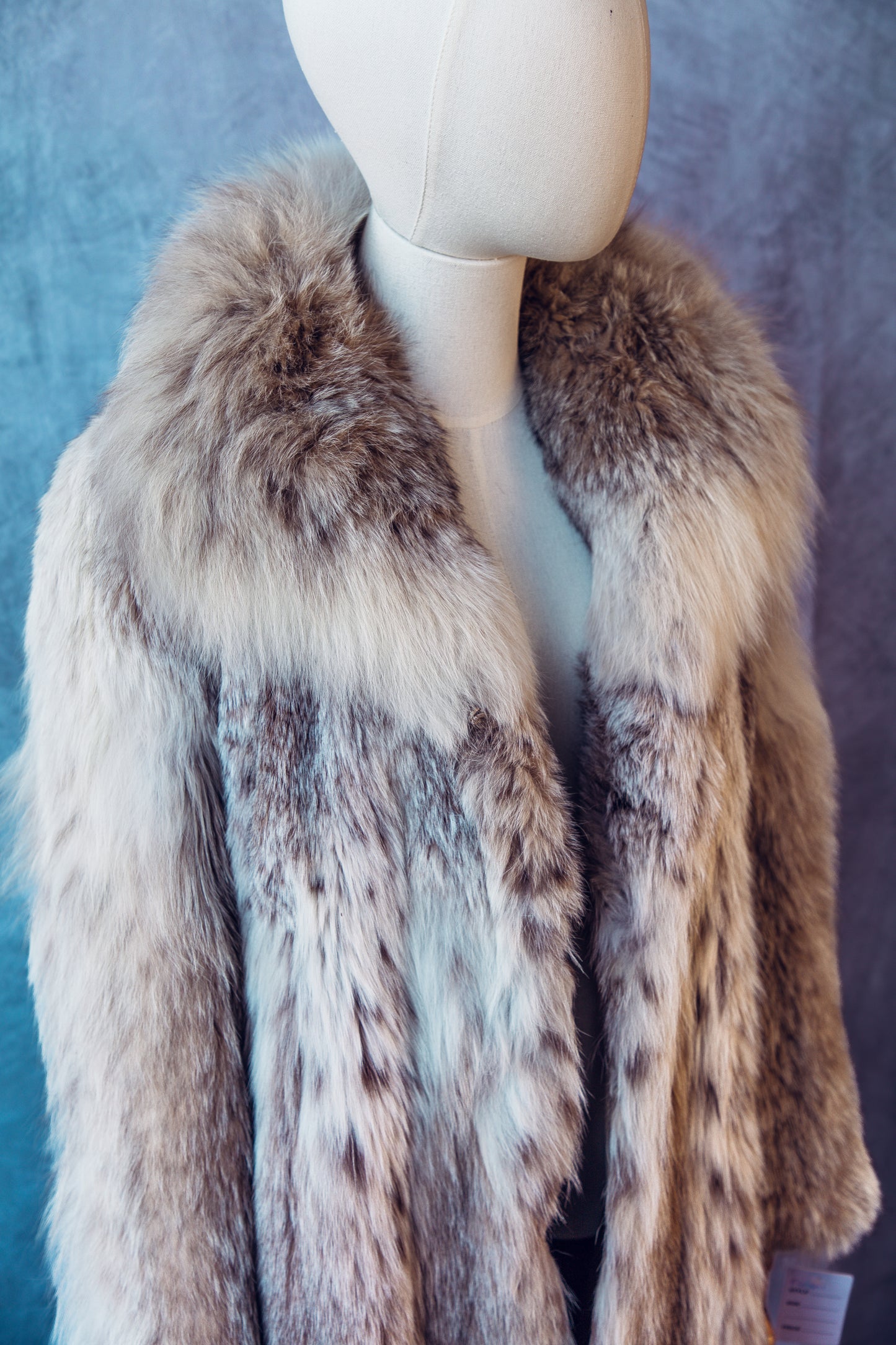 Vintage Fur Russian Lynx’s  Full Length Coat Medium/Large  FC011
