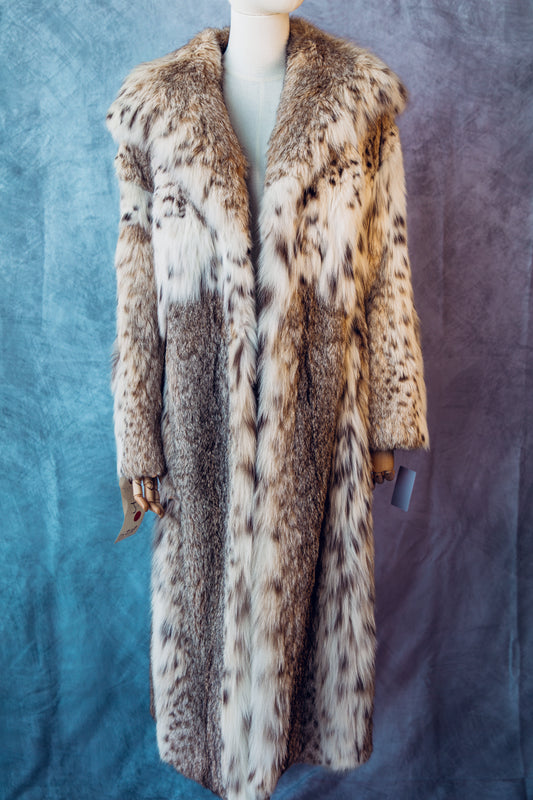 Vintage Fur Russian  Lynx’s Coat Full Length Medium/Large- FC016