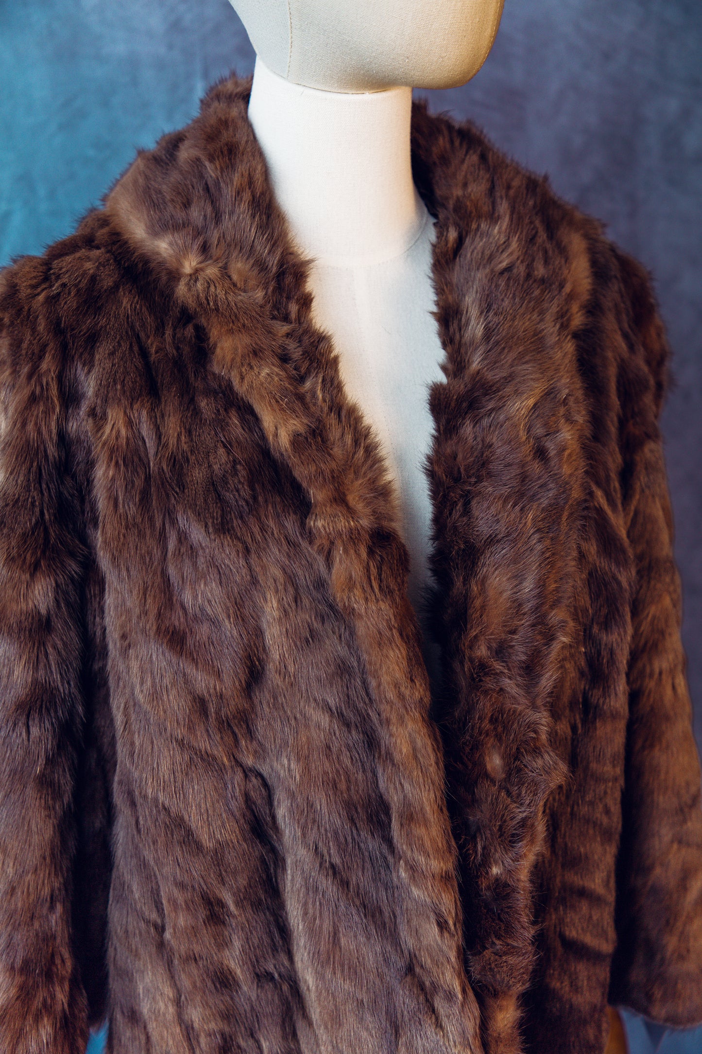 Vintage Fur Mink Brown  Short  Medium/Large FC019