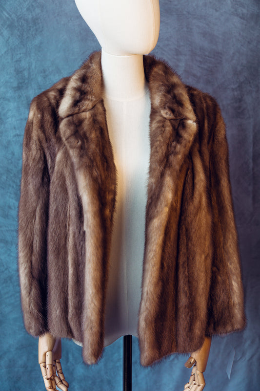 Vintage Fur Mink Cropped  Small/Medium-FC021