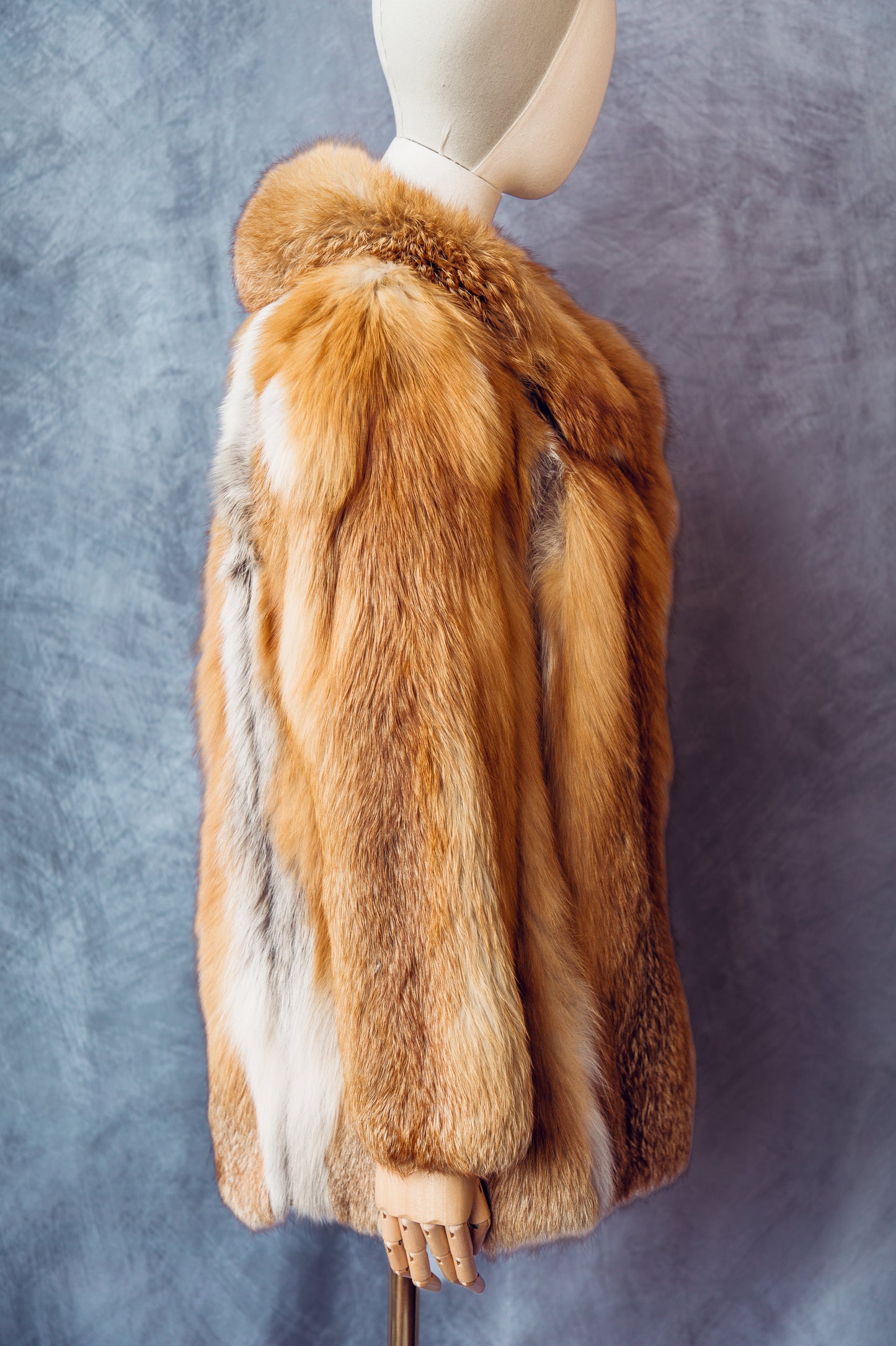 Vintage Red Fox Fur Mid-Length Medium/Large Coat - FC058