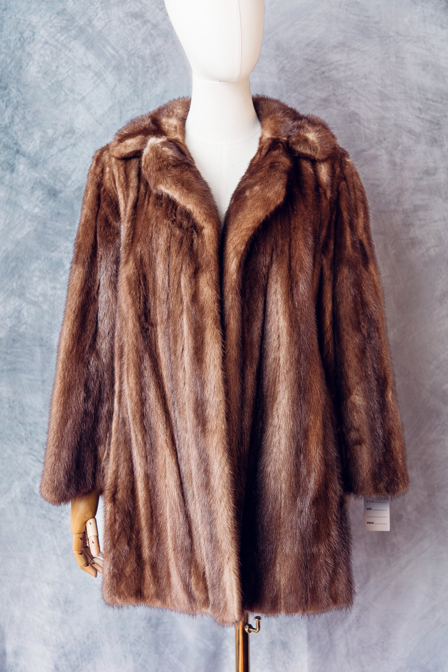 Vintage Fur Mink Brown Mid-Length Medium/Large - FC063