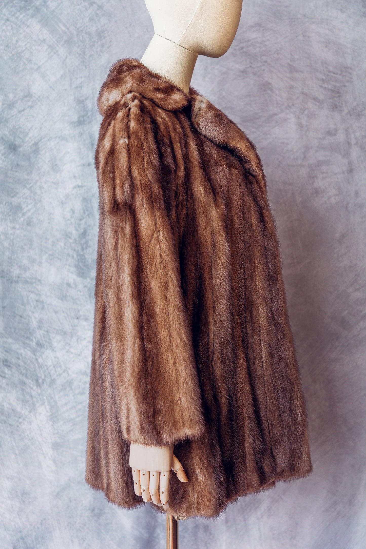 Vintage Fur Mink Brown Mid-Length Medium/Large - FC063