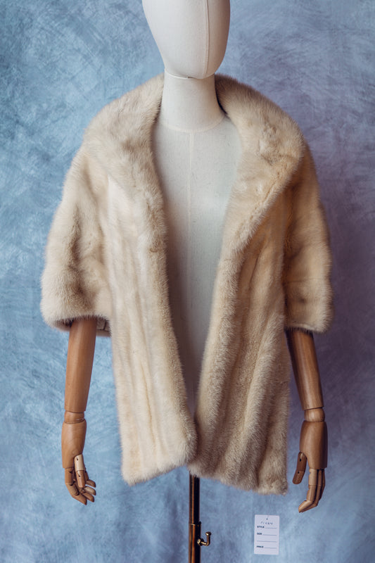 Vintage Fur Mink Wrap Honey - FC064