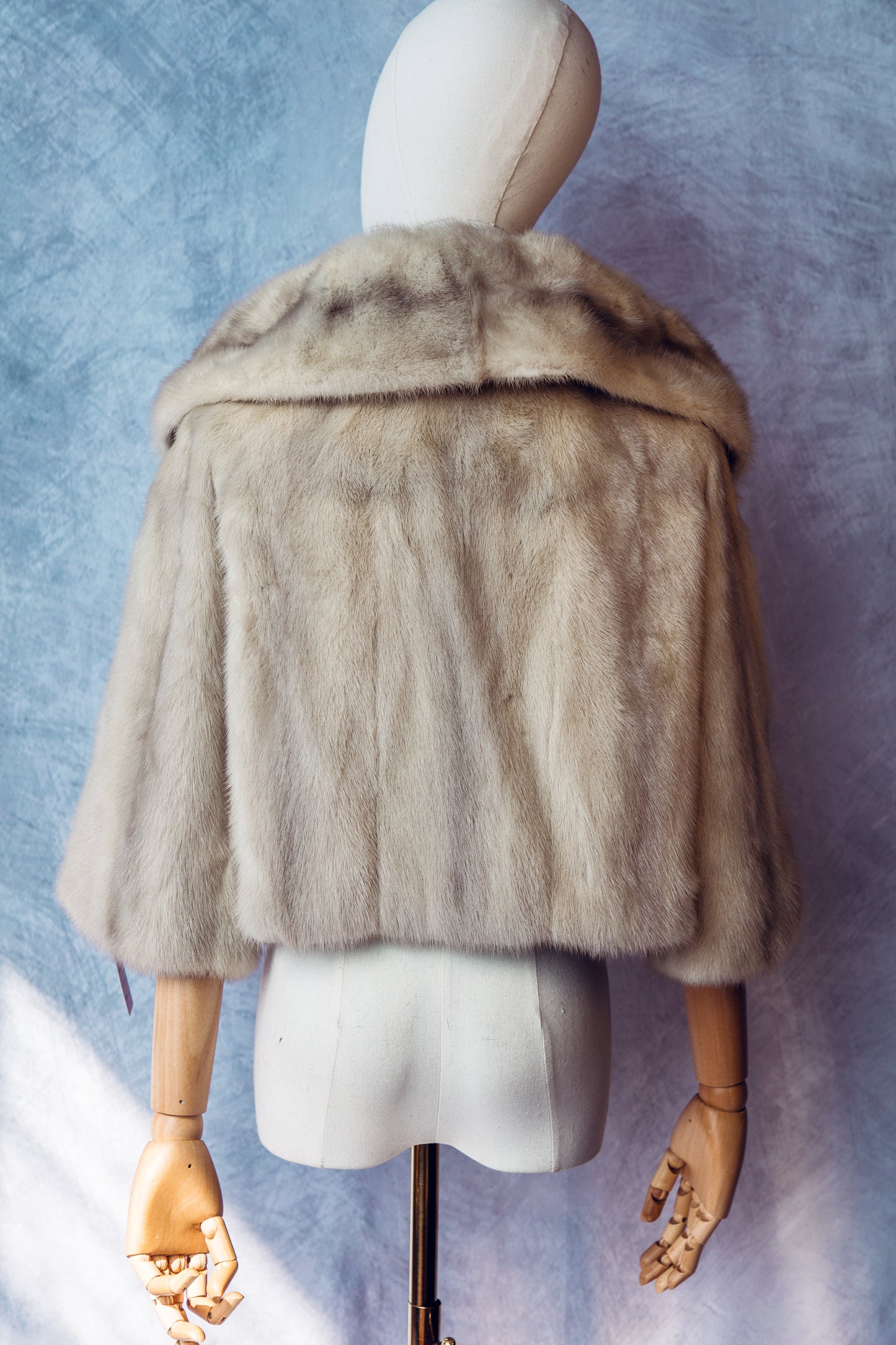 Vintage Fur Mink Honey Blonde Cropped Coat - FC071