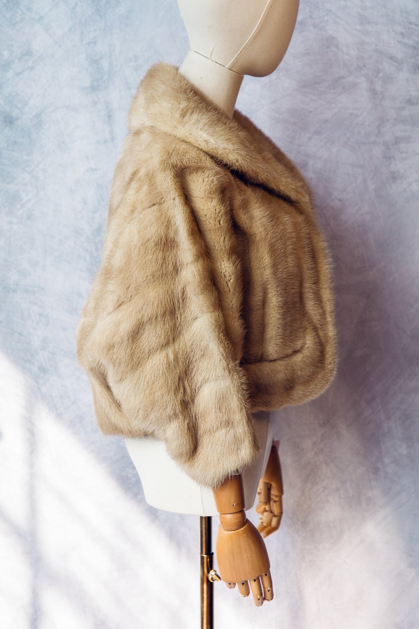 Vintage Fur Mink Honey Color Cropped Coat - Medium - FC072