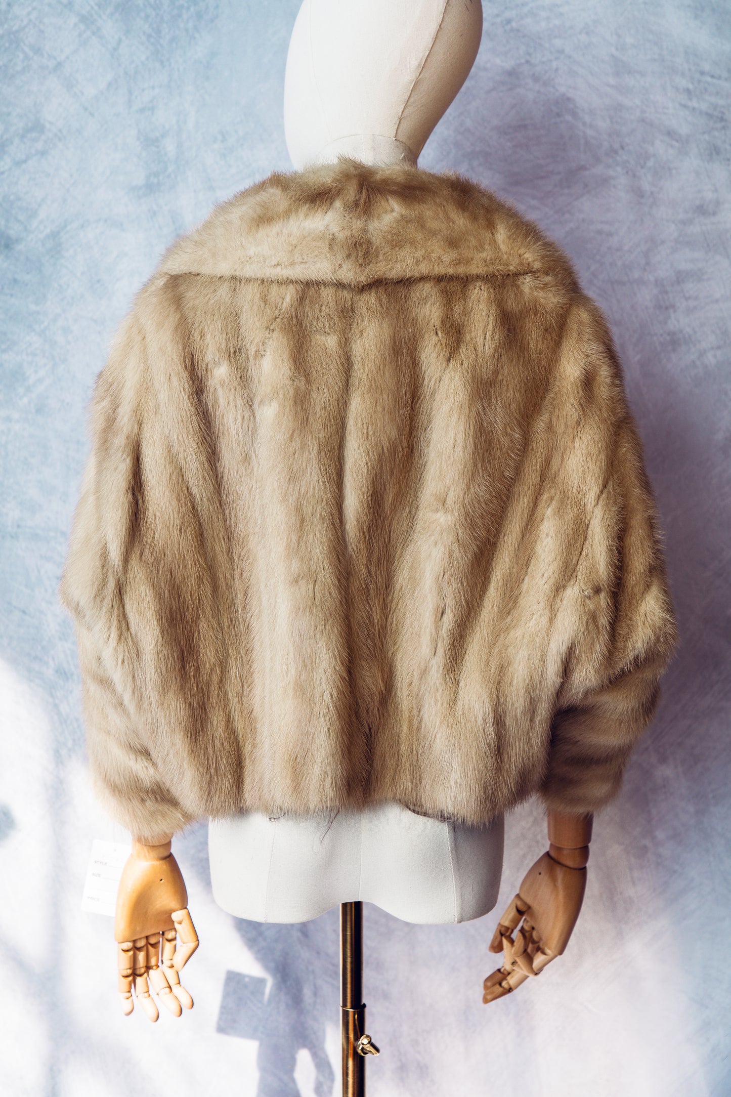 Vintage Fur Mink Honey Color Cropped Coat - Medium - FC072