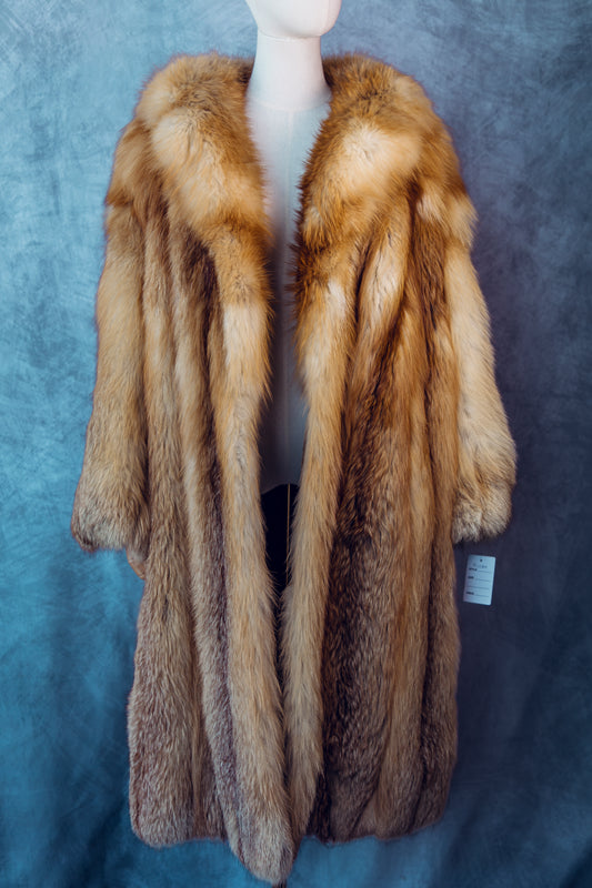 Vintage Fur Red Fox Full Length Medium/Large-FC084