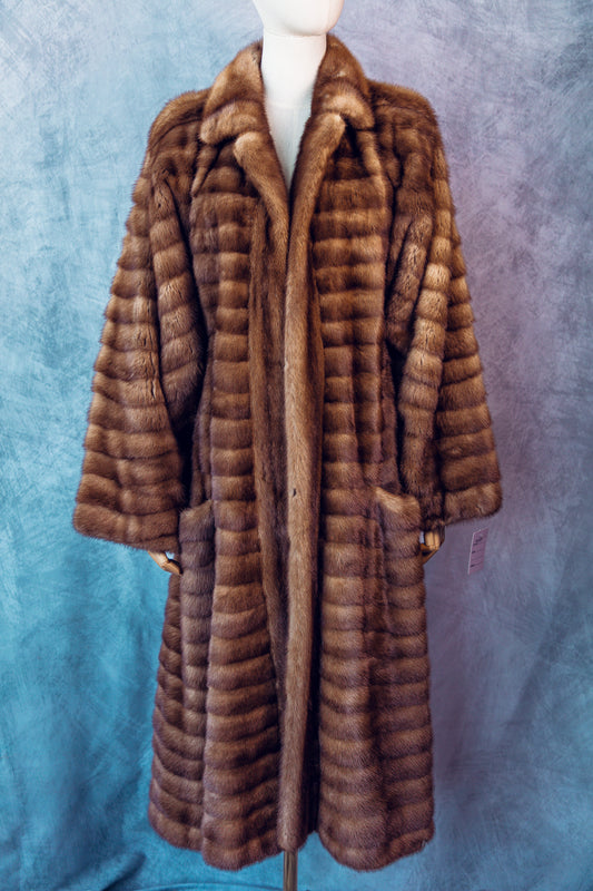 Vintage Fur Mink Honey Blond Full Length Medium/Large-FC088