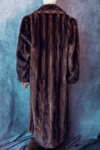 Vintage Fur Mink Brown full Length Medium/Large-FC100
