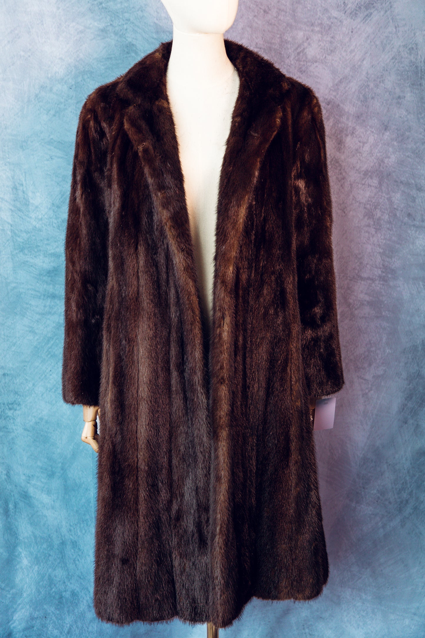 Vintage Fur Mink Coat Dark Brown Small/Medium-FC104