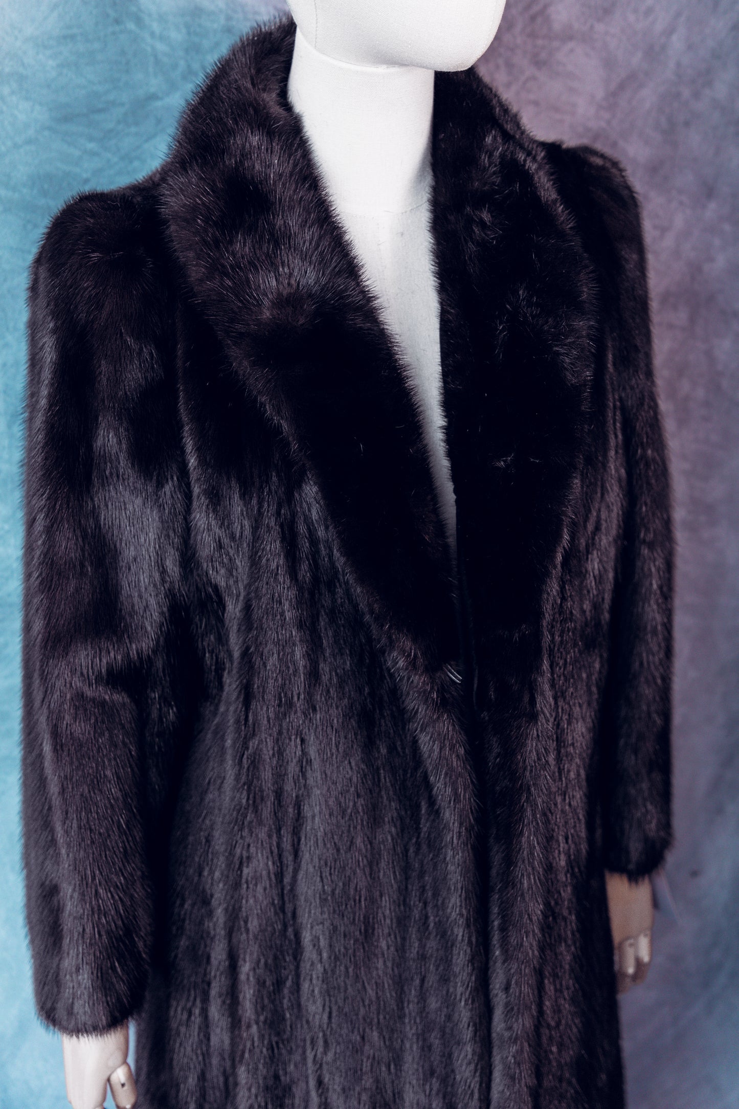 Vintage Fur Mink Dark Brown Full Length Small/Medium-FC106